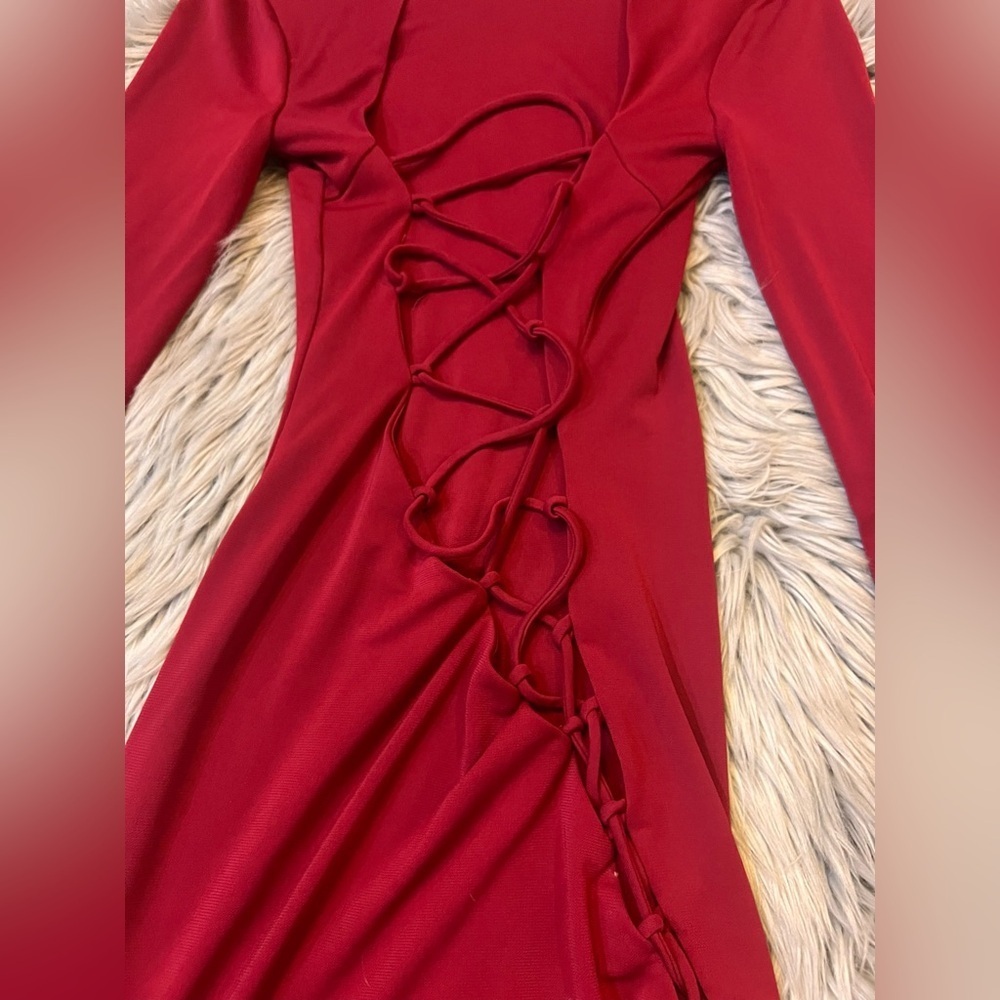 Like new Revolve Hours sexy lace up dress - Picture 6 of 8